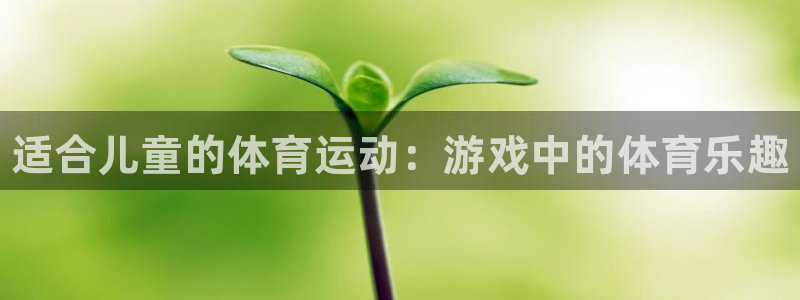 利记官网下载：适合儿童的体育运动：游戏中的体育乐趣