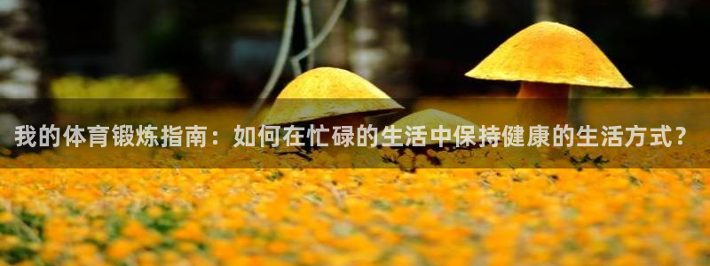 利记官网下载官方客服电话：我的体育锻炼指南：如何在忙