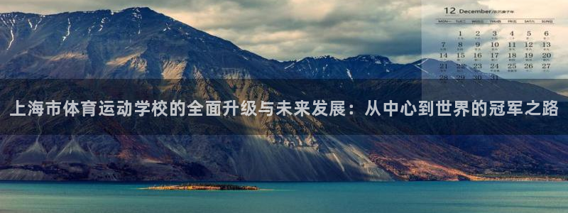 利记官方正版app娱乐是那个系列的台子：上海市体育运动学校的